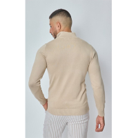 Capo Sweater met ritssluiting - Beige